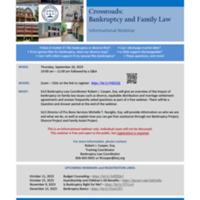 Crossroads: Bankruptcy and Family Law