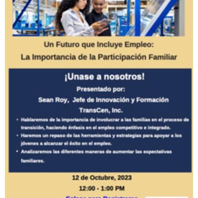 Un Futuro que Incluye Empleo: La Importancia de la Participación Familiar