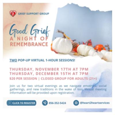 Pop Up Grief Group